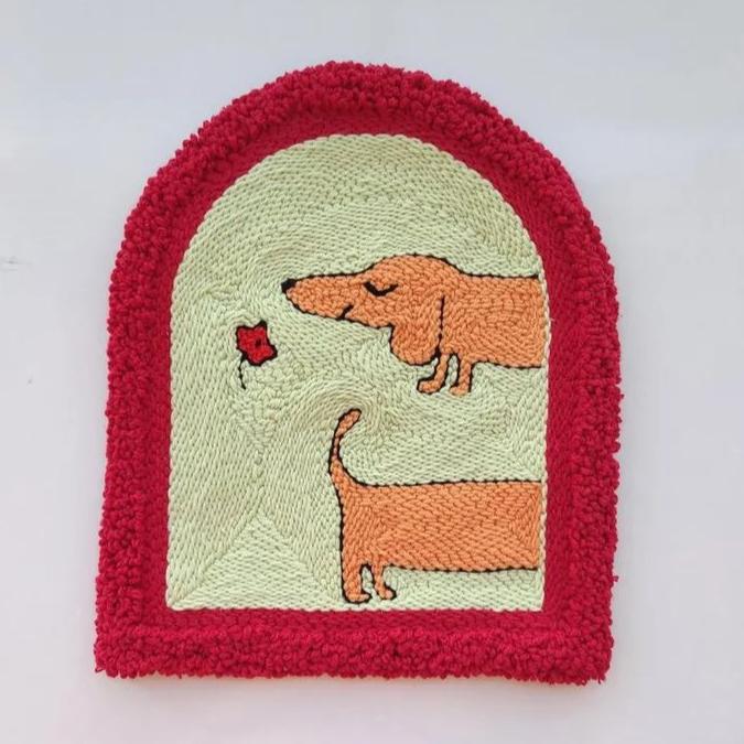 Lazy Pup Love Wall